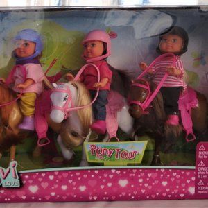 Evi Love Pony Tour - 3 dolls and 3 horses set
